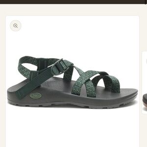 Chaco Men’s Z/2 Classic Black and Green Adjustable Sandals